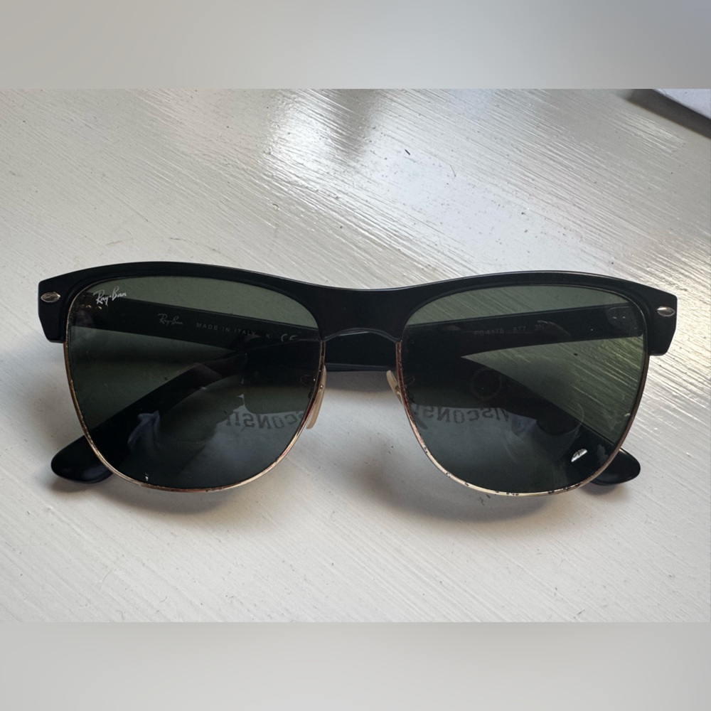 Black and Gold Rayban Sunglasses